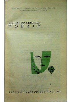 Leśmian Poezje zebrane