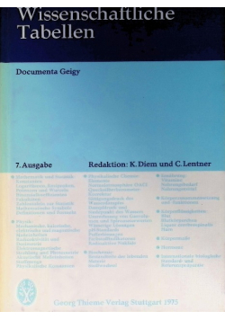 Wissenschaftliche Tabellen Documenta