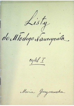 Listy do Młodego Nauczyciela cykl I