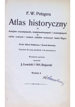 Atlas historyczny 1908 r.