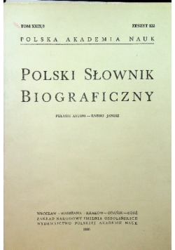 Polski słownik biograficzny Tom XXXIX / 3 zeszyt 162