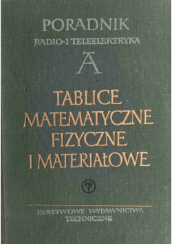 Tablice matematyczne fizyczne i materiałowe