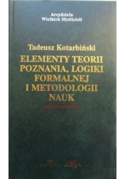 Elementy teorii poznania logiki formalnej