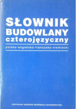 Słownik budowlany czterojęzyczny