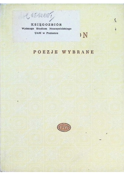Tennyson Poezje wybrane