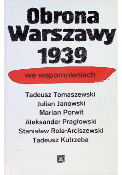 Obrona Warszawy we wspomnieniach 1939