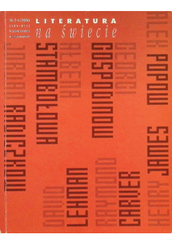 Literatura na świecie Nr 3 i 4 / 06