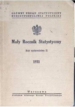 Mały rocznik statystyczny 1931 r