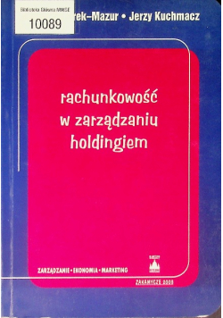 Rachunkowość w zarządzaniu holdingiem