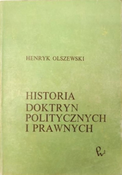 Historia doktryn politycznych i prawnych