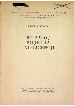 Rozwój pojęcia inteligencji