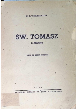 Św. Tomasz z Akwinu 1949 r.