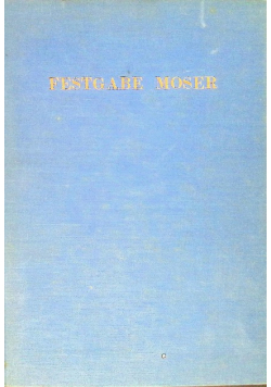 Festgabe moser 1931 r.