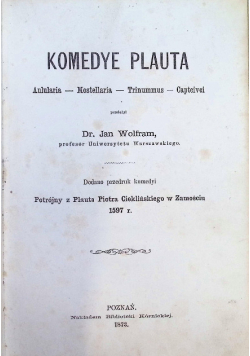 Komedye Plauta, 1873 r.