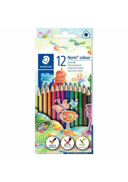 Kredki trójkątne Noris Colour 12 kolorów STAEDTLER