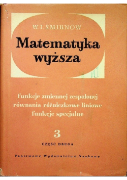 Matematyka Wyższa Tom III część 2