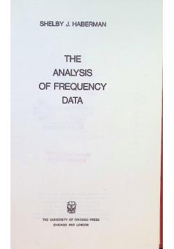 The analysis of frequency data