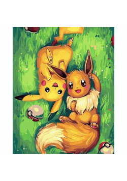 Malowanie po numerach - Pokemon 40x50cm