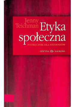 Etyka społeczna podręcznik dla studentów