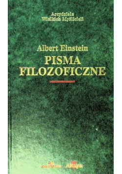 Einstein Pisma filozoficzne