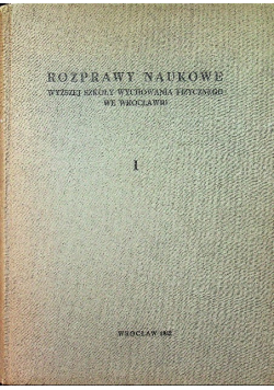 Rozprawy naukowe
