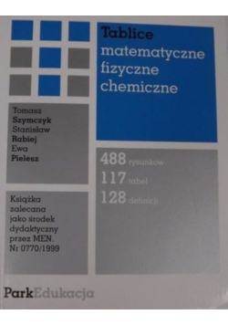 Tablice matematyczne fizyczne chemiczne