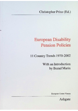 European Disability Pension Policies: 11 Country Trends 1970-2002