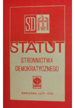 Statut Stronnictwa Demokratycznego