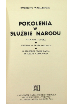 Pokolenia w służbie narodu