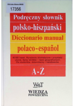 Podręczny słownik polsko  hiszpański