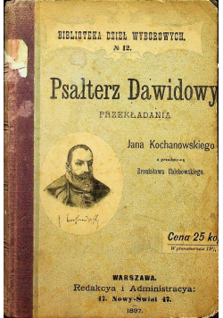 Psałterz Dawidowy 1897 r