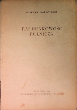 Rachunkowość rolnicza