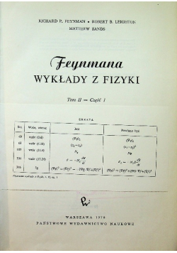 Feynmana wykłady z fizyki Tom II Część I