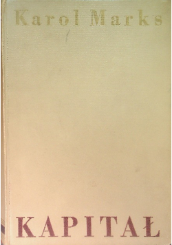 Kapitał Tom I 1950r.