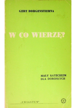 W co wierzę, mały katechizm dla dorosłych