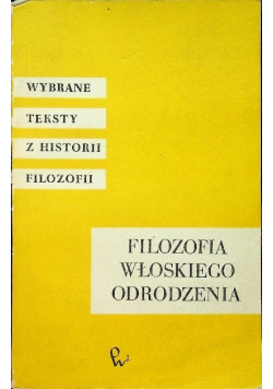 Filozofia włoskiego Odrodzenia