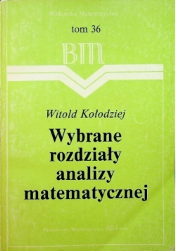 Wybrane rozdziały analizy matematycznej