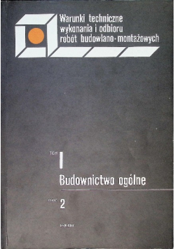 Budownictwo ogólne Tom I Część 2