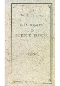 Wiadomości o mieście Płocku
