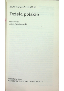 Kochanowski Dzieła polskie