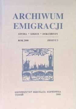 Archiwum Emigracji Zeszyt 3 / 00