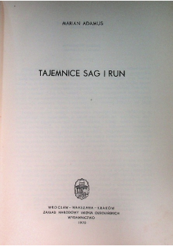 Tajemnice sag i run