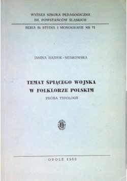 Temat śpiącego wojska w folklorze polskim
