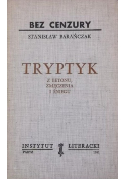 Tryptyk z betonu zmęczenia i śniegu
