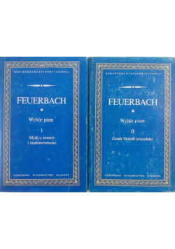 Feuerbach Wybór pism Tom 1 i 2