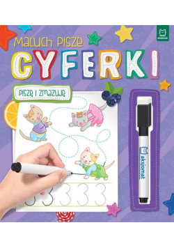 Maluch pisze Cyferki Piszę i zmazuję