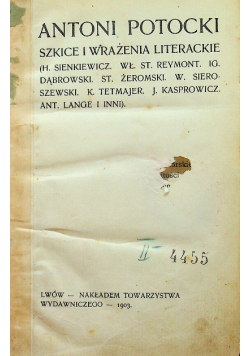 Szkice i wrażenia literackie 1903 r.