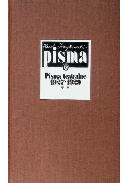 Pisma teatralne 1896 - 1926 Tom 2