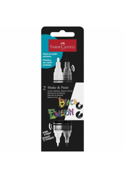 Markery akrylowe Black Edition 2szt biały + czarny