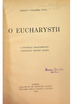 O Eucharystii 1939r.